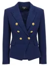 Balmain Chiocciola Blazer And Suits In Blue