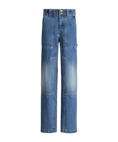Balmain Blue Denim Carpenter Jeans