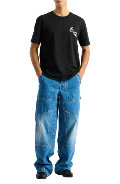 Balmain Blue Denim Carpenter Jeans