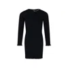 Balmain Blue Dress For Girl With Logo In Blue