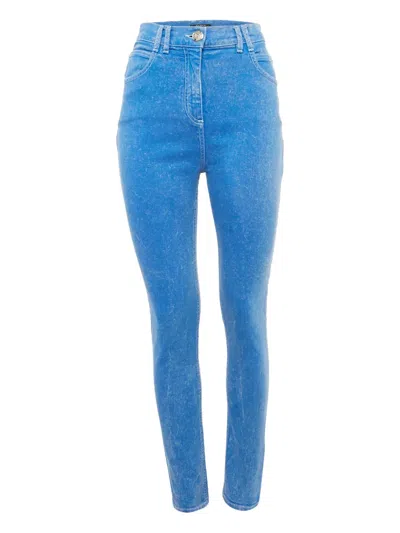 Pre-owned Balmain Blue Skinny Jeans