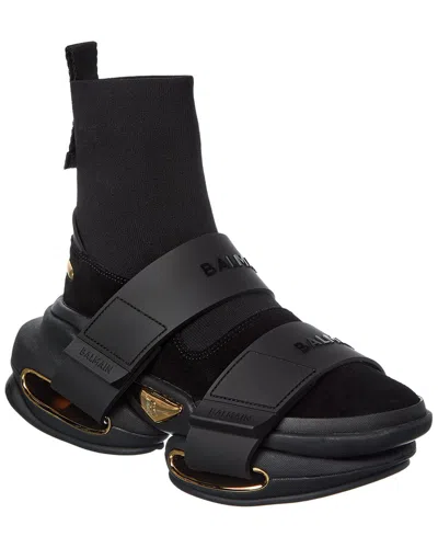 Balmain Bold High-top Suede Sneaker In Multi