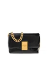 Balmain 1945 Soft Mini-crinkled Bags In Negro