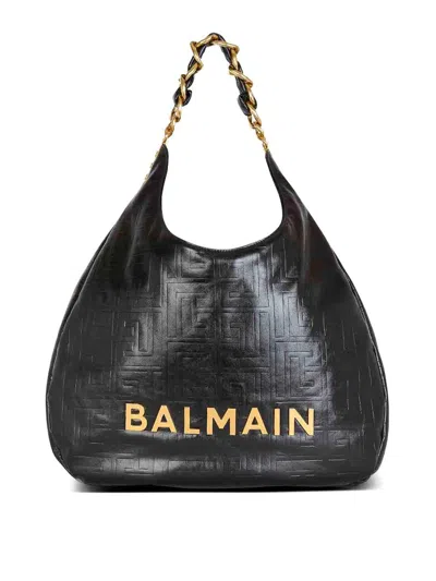 BALMAIN BOLSA BANDOLERA - NEGRO