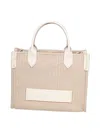 Balmain Small B-army Jacquard Canvas Tote Bag In Sand