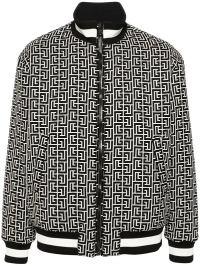 Balmain Bomber Clothing In Blue