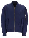 Balmain Logo-embroidered Recycled Polyamide Bomber Jacket In Multi