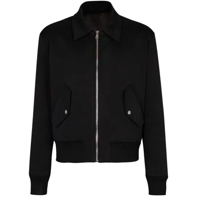 Balmain Logo-embroidered Bomber Jacket In Animal Print