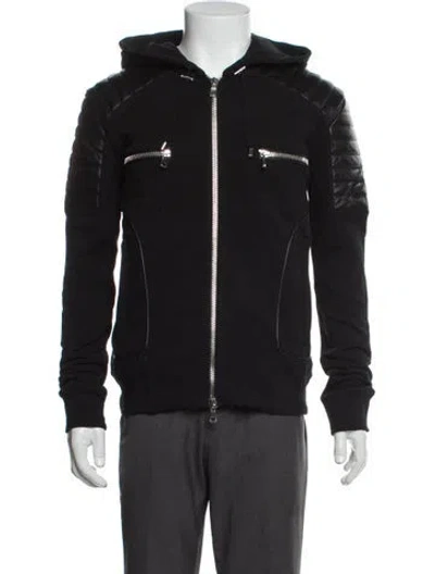 Pre-owned Balmain Bomber Jacket In Black