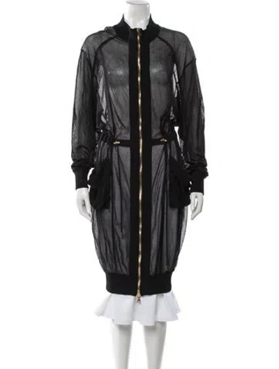 Pre-owned Balmain Bomber Jacket In Black
