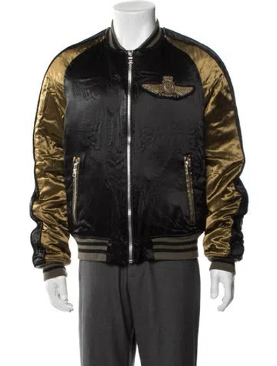 Pre-owned Balmain Bomber Jacket In Green
