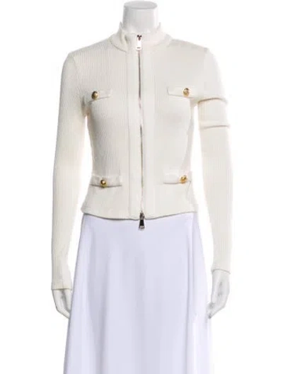 Pre-owned Balmain Bomber Jacket In Neutral