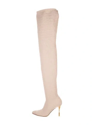 Pre-owned Balmain Boots In Neutral