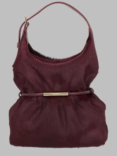 Balmain Bordeaux-inspired Structured Handbag For Women