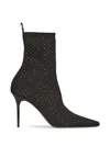 Balmain Skye Stretch-knit Ankle Boots In Multi