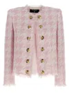 Balmain Bouclé Blazer In Multi