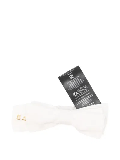 Balmain Babies' Bow-detail Logo-print Headband In Neutral