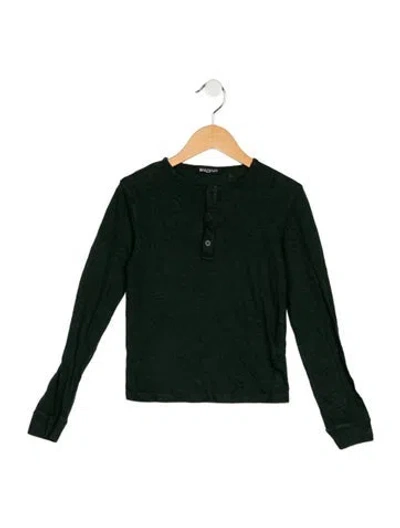 Pre-owned Balmain Kids' Boys Button Closure Shirt In Green