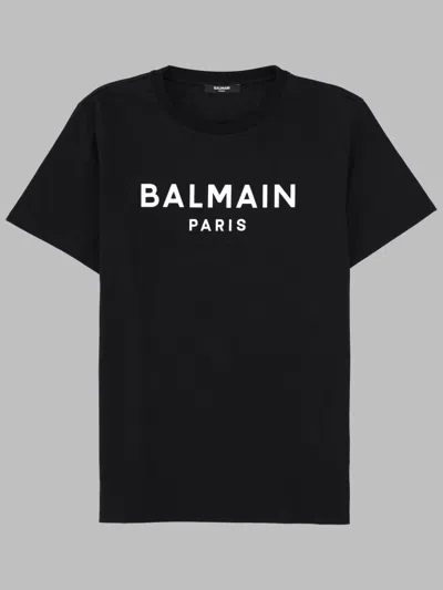 Balmain Boys' Classic Cotton T-shirt In Black