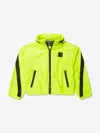 Balmain Boys Fluorescent Zip Up Jacket In Yellow