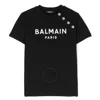 Balmain T-shirt  Kinder Farbe Schwarz In White/black