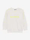 Balmain Boys Logo Sweatshirt In Gray