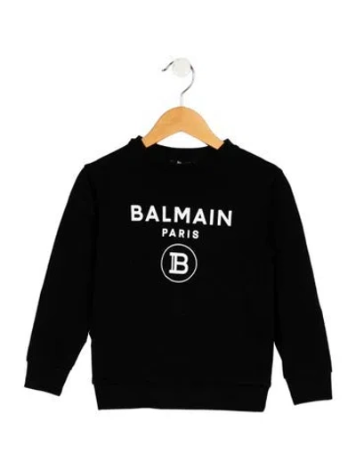 Pre-owned Balmain Babies' Boys' Long Sleeve T-shirt In Black