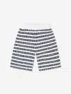 BALMAIN BOYS STRIPED LOGO SHORTS