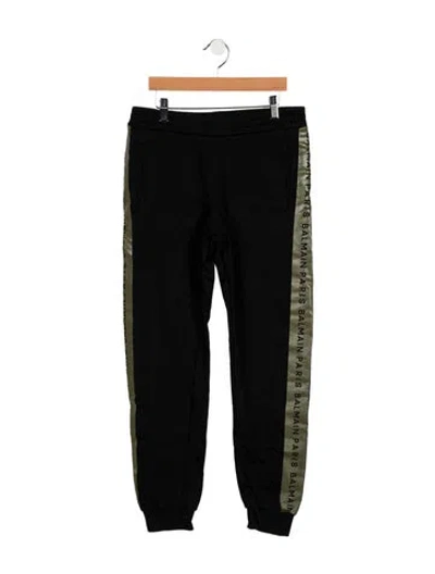Pre-owned Balmain Kids' Boys' Sweatpants In Black