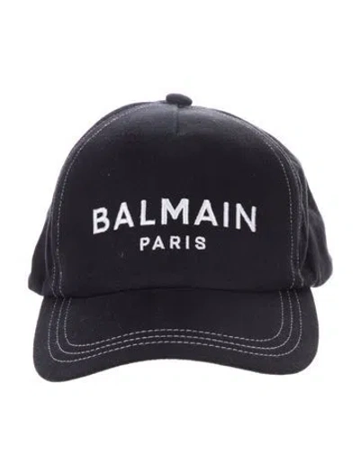 Pre-owned Balmain Branded Baseball Cap W/tags In Blue