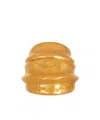 Balmain Brass Bamboo Cuff In Gray