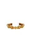 Balmain Brass Bamboo Sync Bracelet In Gray