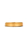 Balmain Brass Belt With Jeans Effect In Gold