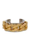 Balmain Chain-embellished Cuff Bracelet In Silver