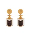 Balmain Brass Perfume Earrings
