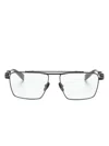Balmain Brigade Vi Pilot-frame Glasses In Black