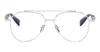 Balmain Pilot-frame Glasses In Metallic
