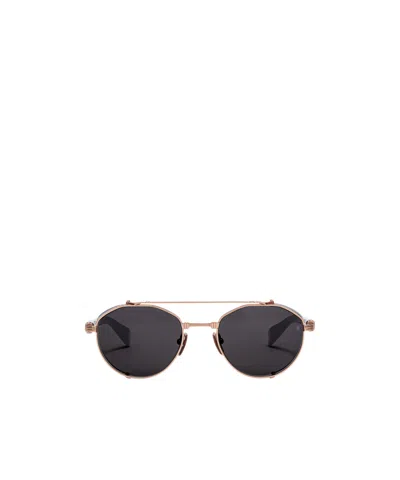 Balmain Brigade-iv Sunglasses In Brown