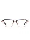 Balmain Browline-frame Glasses In Brown