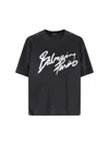 Balmain Short Sleeves " Bulky" T-shirt Clothing In Black