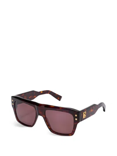 Balmain B-scene Sunglasses In Brown