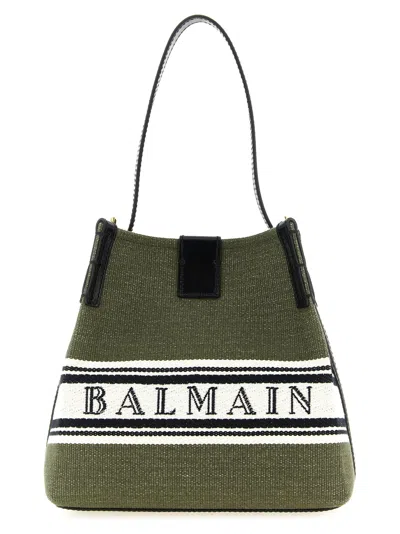 Balmain Bucket Bag In Green