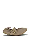 Balmain Buckle-strap Ballet Flats In Multi
