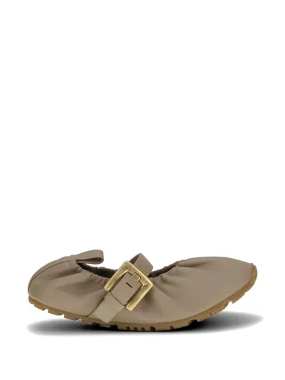 BALMAIN BUCKLE-STRAP BALLET FLATS