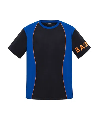 Balmain Bulky Fit Reflect T-shirt In Black