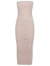 Balmain Bustier Glittered Midi Dress