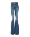 Balmain Button And Horn Jeans In Blue