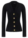 Balmain Button Cardigan In Black