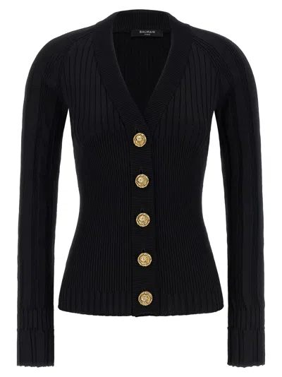 BALMAIN BUTTON CARDIGAN