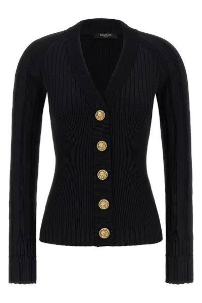BALMAIN BUTTON CARDIGAN